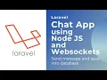 Laravel Chat App using Node JS and Web sockets Send message and save into database Fullstack Dev