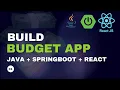 Build a Budget App with Java Spring Boot React in 30 Minutes - Full Stack Tutorial for Beginners