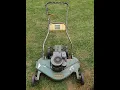 Goodall Autocut 30 Triple Blade Vintage mower repowered with a 1981 3 5HP Quantum engine