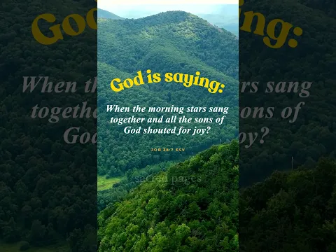 Job 38:7 ESV #jesus #christian
