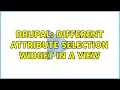 Drupal Different attribute selection widget in a view