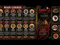 Chef G Menu