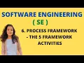 Process Framework - 5 Framework Activities SE