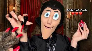 ASMR Count Dracula does your nails relaxing manicure you re a monster