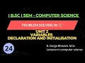 Variables in C Declaration and Initialisation