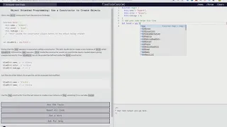 Object Oriented Programming Use a Constructor to Create Objects