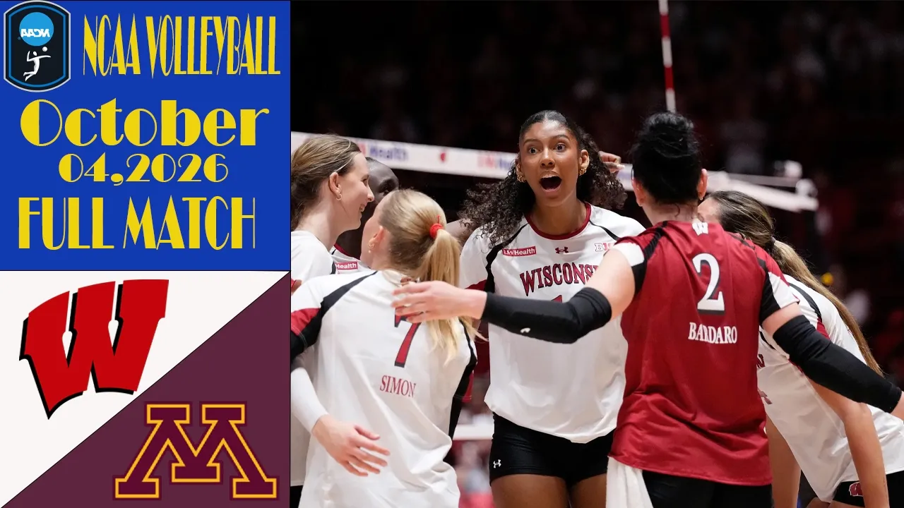 Wisconsin vs Minnesota | FULL MATCH | Oct 04,2026 | Women's NCAA Volleyball 2026