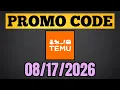 PROMO CODE TEMU Coupon Code August 2026 - TEMU Discount Code Promo Code