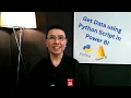 Get Data using Python Script in Power BI