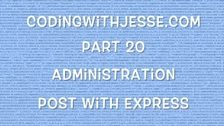 POST with Express -