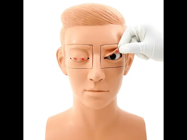 O005 หุ่นสาธิตการฝึกผ่าตัดตากุ้งยิง (Hordeolum) / Incision and Curettage Simulator