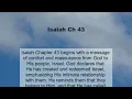 Isaiah Chapter 43 summary and read together