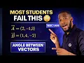 How to Find Angle Between Vectors Using Dot Product Easy Method