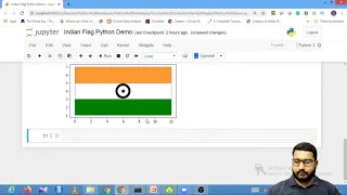 How to Draw Indian National Flag using Python and Matplotlib Session With Sumit