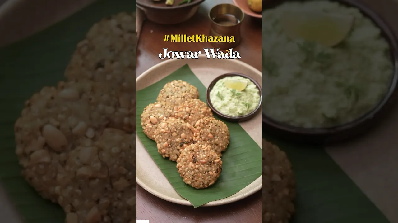 Jowar Wada - ek crunchy sehat se bharpur snack! #shorts #milletkhazana