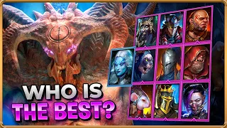ULTIMATE TEST Who Is The Best For Clan Boss Best Epic DPS Poisoners Tier List Raid Shadow Legends