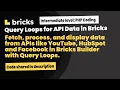 Bricks Builder Query Loop anything from any API
