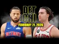Detroit Pistons vs Chicago Bulls Full Game Highlights - February 21 2026 NBA Season