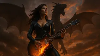 the girl and the dragon epic rock music ai short animated cinematic story
