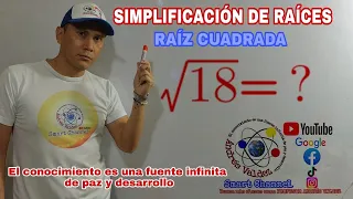 Simplifying roots square root of 18