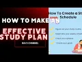 How to Create a Study Schedule That Works for You Bia s channel