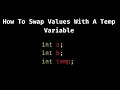 How To Swap Values With A Temp Variable In Java