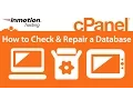 How to Check and Repair a Database