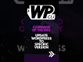 WP-CLI Update WordPress to Specific Version