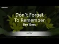 Bee Gees-Don't Forget To Remember (MR/Inst.) (Karaoke Version)