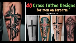 Trendy Cross Tattoo Designs For Men On Forearm
