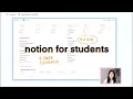notion for busy students free templates