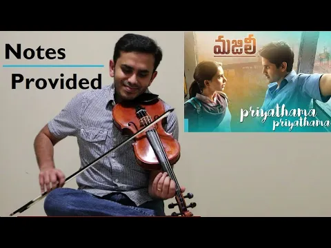 Download MP3 Priyathama Priyathama Violin cover | Majili | Carnatic and Western notes in Description