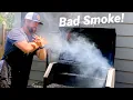 BBQ White Smoke Dirty Bad smoke
