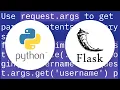 How can I get the named parameters from a URL using Flask