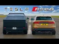 Download Lagu Tesla Cyberbeast v Audi RSQ8 Perf: DRAG RACE