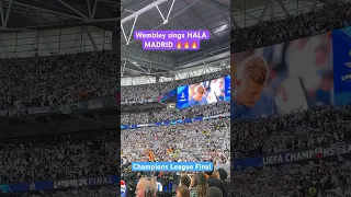 Incredible Wembley Stadium Sings HALA MADRID Real Madrid Borussia Dortmund 2 0 