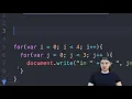 25 Nested Loops 2D Arrays Javascript Tutorial 25
