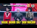 Lagu HASIL AKHIR TOP 7 SHOW MALAM KEDUA DANGDUT ACADEMY 7 TADI MALAM