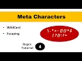 Meta Characters Regex Tutorial Part-4