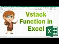 VSTACK Function in Excel