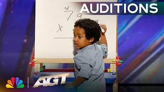 This 2-Year-Old Is A Math GENIUS Baby Dev s Audition AGT 2025