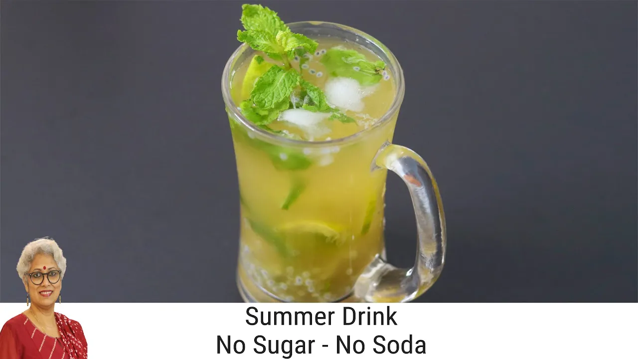 Virgin Mojito - Summer Drinks - Non-Alcoholic - No Sugar - No Soda - Apple Cider Virgin Mojito