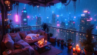 Night Balcony Lofi Chill Music Lofi Rain For Deep Focus Relax Lofi Rain Playlist  Night Balcony Lofi Chill Music Lofi Rain For Deep Focus Relax Lofi Rain Playlist