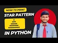 Star Pattern in Python Using For Loop CodeWithAngel