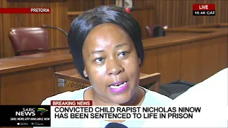 dros rape trial reaction to ninows life sentence imprisonment