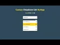 Dropdown list using only HTML and CSS CSS Khmer