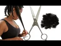 How To Trim SPLIT ENDS on Natural Hair DO IT YOURSELF at HOME