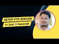 Solved How to Setup FTP Server within 15 Seconds Docker FTP Server VSFTPD Server