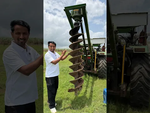 20 LAKH का MONSTER DRILL! 🚜🔥#EarthAuger #AgriMachinery #indianfarmer #shorts