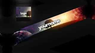 Space Tree Banner Avatar Template Free Download PSD 